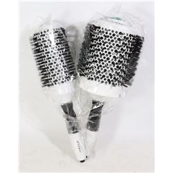 TWO ARTEGO CERAMIC ION HAIR BRUSHES