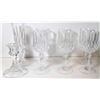 Image 1 : 25)  LOT OF 6 BOHEMIAN CRYSTAL STEMMED