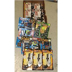 LARGE FLAT OF ASSORTED KIDS TOY GUNS