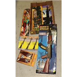 LARGE FLAT OF ASSORTED KIDS TOY GUNS