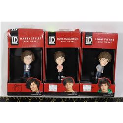 LOT OF THREE ONE DIRECTION MINI FIGURES