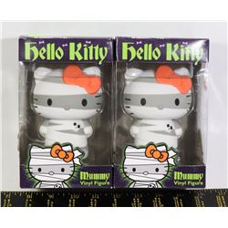 TWO HELLO KITTY MUMMY FIGURES