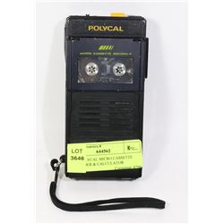 VTG POLYCAL MICRO CASSETTE RECORDER & CALCULATOR