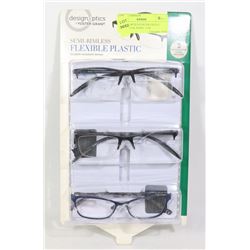 DESIGN OPTICS FOSTER GRANT READING GLASSES +2.00