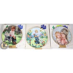 LOT OF THREE BRADFORD EXCHANGE COLLECTOR PLATES