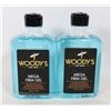 Image 1 : TWO BOTTLES OF WOODY'S FOR MEN MEGA FIRM GEL