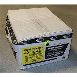 CASE OF 42" X 48" CLEAR FOOD GRADE GARBAGE BAGS