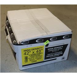 CASE OF 42" X 48" CLEAR FOOD GRADE GARBAGE BAGS