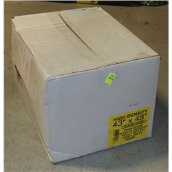 CASE OF 200 - 43 X 48 CLEAR GARBAGE BAGS