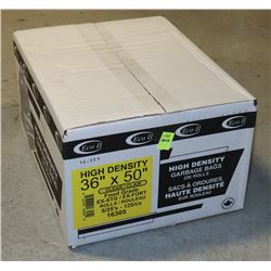 CASE OF 36" X 50" CLEAR FOOD GRADE GARBAGE BAGS