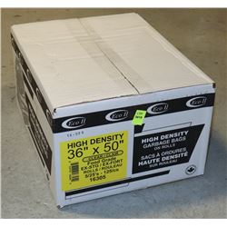 CASE OF 36" X 50" CLEAR FOOD GRADE GARBAGE BAGS