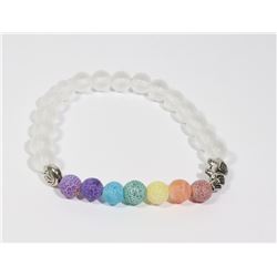 #193-7 CHAKRA YOGA BRACELET 8mm/7.5"
