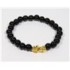 Image 1 : #189-BLACK OBSIDIAN BRACELET 8mm/7.5"
