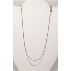 #148-STERLING SILVER NECKLACE (18") 2 pcs