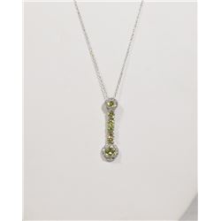 #128-CUBIC ZIRCONIA NECKLACE/PENDANT
