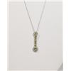 Image 1 : #128-CUBIC ZIRCONIA NECKLACE/PENDANT