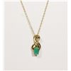Image 1 : #143-EMERALD NECKLACE/PENDANT