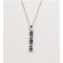 #136-AMETHYST NECKLACE/PENDANT