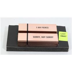 2 NEW REALHER MOISTURIZING LIPSTICKS - ROSE PINK &