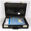 Image 1 : BLACK LEATHER ATTACHE CASE WITH OFFICE