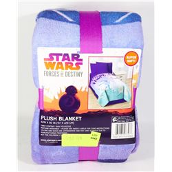 NEW STAR WARS 62" X 90" PLUSH BLANKET