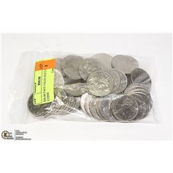 $50.00 FACE VALUE OLD CANADA $1 COINS