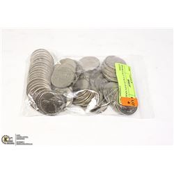 $50.00 FACE VALUE OLD CANADA $1 COINS