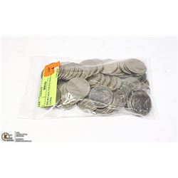 $50.00 FACE VALUE OLD CANADA $1 COINS