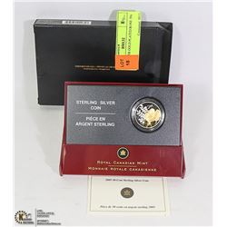 2005 STERLING SILVER GOLD PLATED ROSE 50c COIN