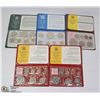 Image 1 : 1969-80 X5 NEW ZEALAND MINT COIN SETS