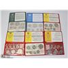 Image 1 : 1969-80 X6 NEW ZEALAND MINT COIN SETS