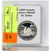 Image 1 : 1989 CANADA SILVER PROOF $1 DOLLAR