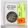 Image 1 : 1980 CANADA SILVER PROOF $1 DOLLAR
