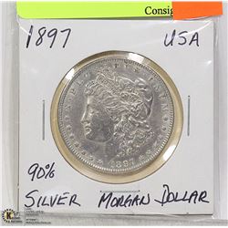 1897 MORGAN SILVER DOLLAR