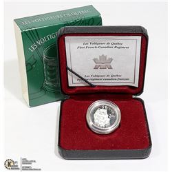 2000 SILVER CANADA 5c FRENCH REGIMENT COIN
