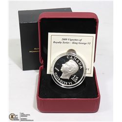 2009 SILVER KING GEORGE VI $15 PR COIN