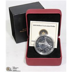 2010 SILVER WWII HMCS SACKVILLE BU COIN