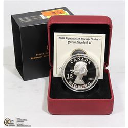 2009 SILVER QUEEN ELIZABETH II $15 PR COIN
