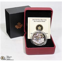 2014 SILVER PINTAIL DUCK $10 PR COIN