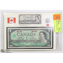 1867-1967 UNCIRC. BANK NOTE IN HOLDER