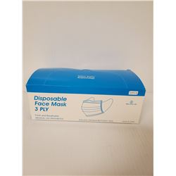 BOX OF 50 3PLY DISPOSABLE MASKS