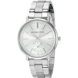 NEW MICHAEL KORS SILVER DIAL ST. STEEL MSRP $345