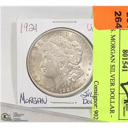 1921 U.S. MORGAN SILVER DOLLAR -