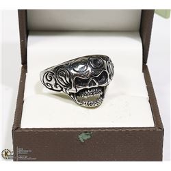 NEW SKULL HEAD RING - SIZE 14 - JEWELLERY