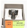 Image 1 : NEW SKULL HEAD RING WITH # 13 ON