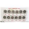 Image 1 : 1999 CANADIAN QUARTER MILLENNIUM SET ALL MONTHS
