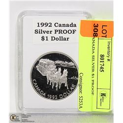 1992 CANADA SILVER $1 PROOF