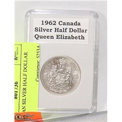 CANADIAN SILVER HALF DOLLAR 1962