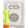 Image 1 : CANADIAN SILVER HALF DOLLAR 1949