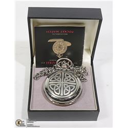 POCKET WATCH- MECHANICAL CELTIC DESIGN BY SGIAN
